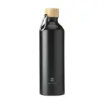 SteelBamboo RCS Recycled Steel 750 ml waterfles, zwart