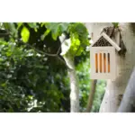 Bamboo Insect Hotel Inn Printed Hanging Hook 13cm — product photo 2