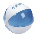 BeachBall Ø 24 cm strandbal witblauw ± pms 2194c - Hidalgo-werbeartikel BeachBall Ø 24 cm strandbal, wit/blauw (± pms 2194c)