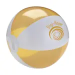 BeachBall Ø 24 cm strandbal witoranje ± pms 7549c - Hidalgo-werbeartikel BeachBall Ø 24 cm strandbal, wit/oranje (± pms 7549c)