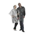 Regenponcho bedrucken Einweg Leicht Transparent 100x120cm — Produktfoto 7