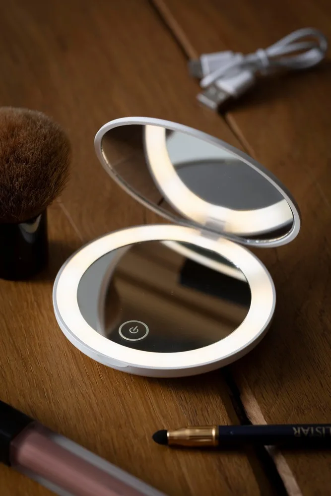GlamLight Make-Up Mirror spiegeltje productfoto 2 - Hidalgo-werbeartikel GlamLight Make-Up Mirror spiegeltje — productfoto 2