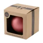 Kerstbal Ø 7cm Recycled PP Box - Made in Europe, rood