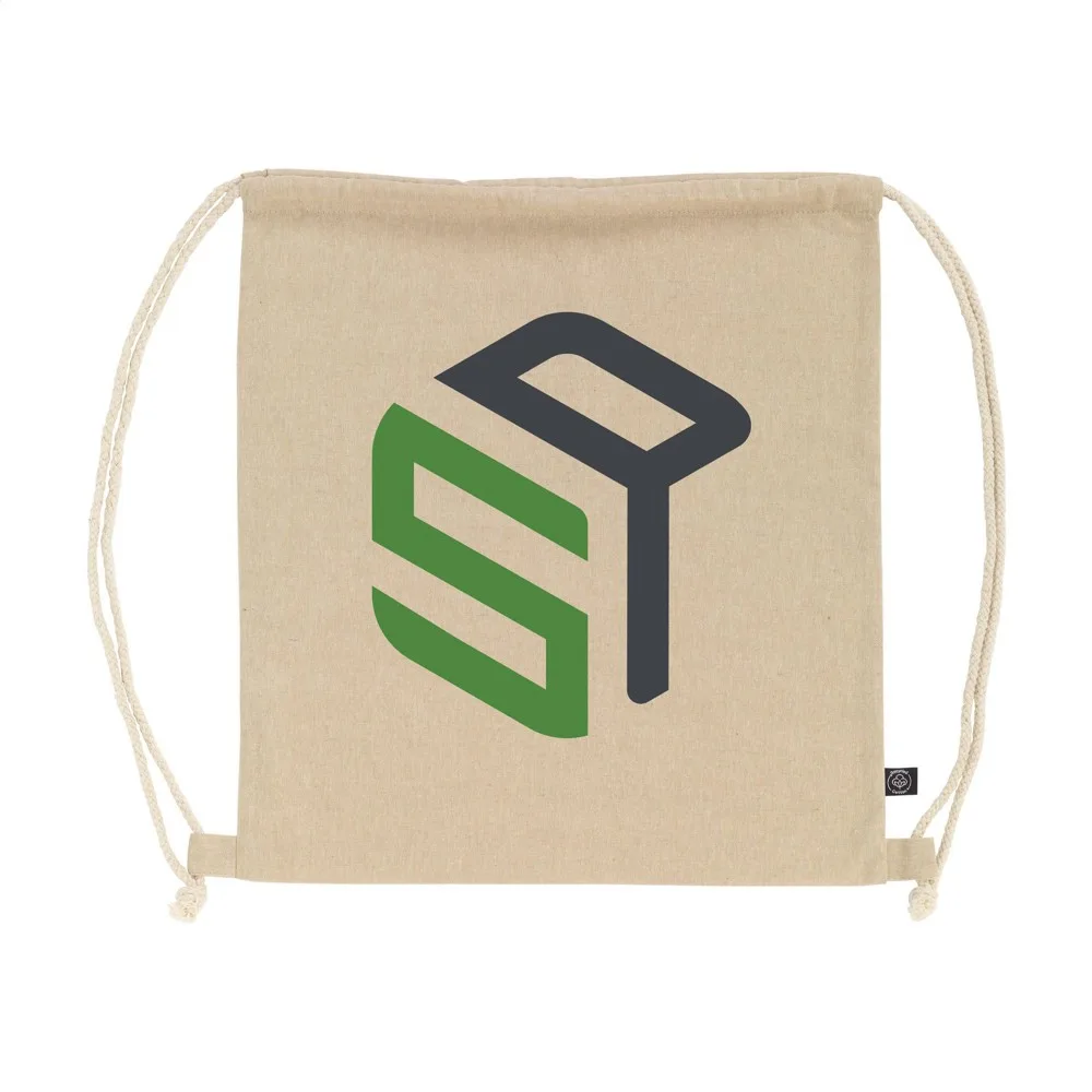 GRS Recycled Cotton PromoBag 180 gm² rugzak productfoto 6 - Hidalgo-werbeartikel GRS Recycled Cotton PromoBag (180 g/m²) rugzak — productfoto 6