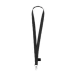 KeyCord Budget GRS RPET 2 cm, zwart