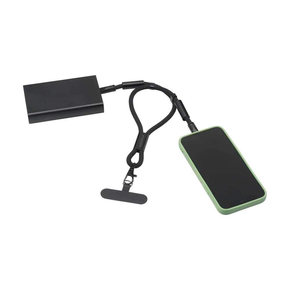 Wrist Lanyard 2-in-1 GRS RPET Load Sync USB Cable productfoto 3 - Hidalgo-werbeartikel Wrist Lanyard 2-in-1 GRS RPET Load & Sync USB Cable — productfoto 3