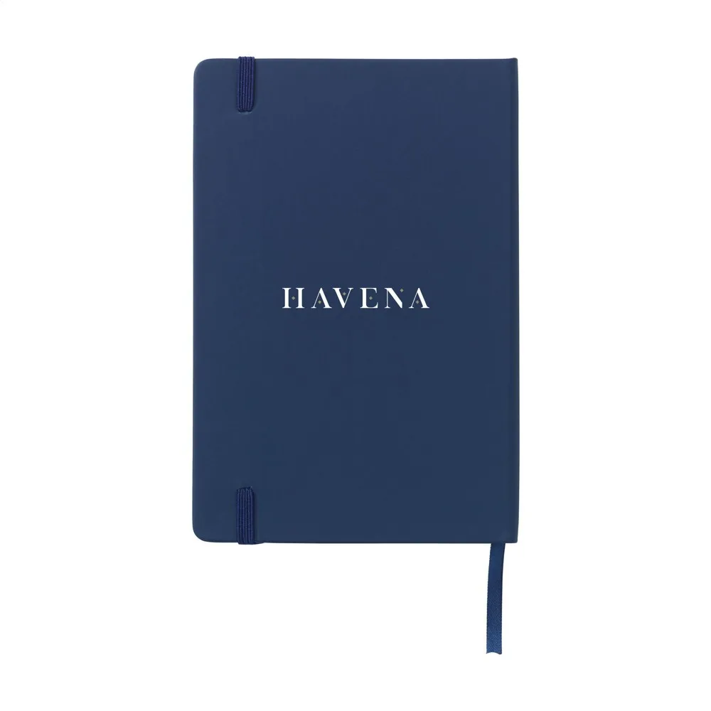 Notizbuch bedrucken Quadra kariert Hardcover 96 Blatt A5 — Produktfoto 3
