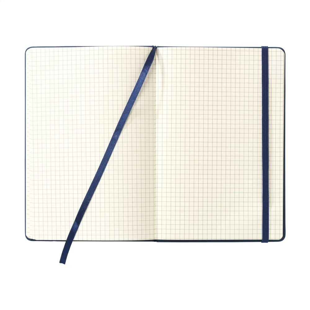 Notizbuch bedrucken Quadra kariert Hardcover 96 Blatt A5 — Produktfoto 5