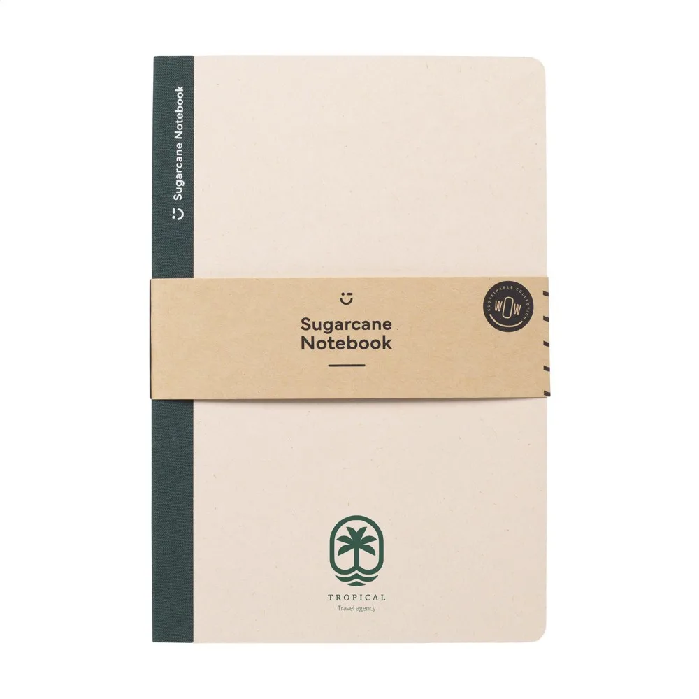 Sugarcane Notebook A5 notitieboek groen ± pms 567c - Hidalgo-werbeartikel Sugarcane Notebook A5 notitieboek, groen (± pms 567c)