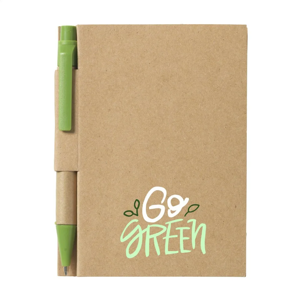 RecycleNote-S notitieboek groen ± pms 2272 - Hidalgo-werbeartikel RecycleNote-S notitieboek, groen (± pms 2272)