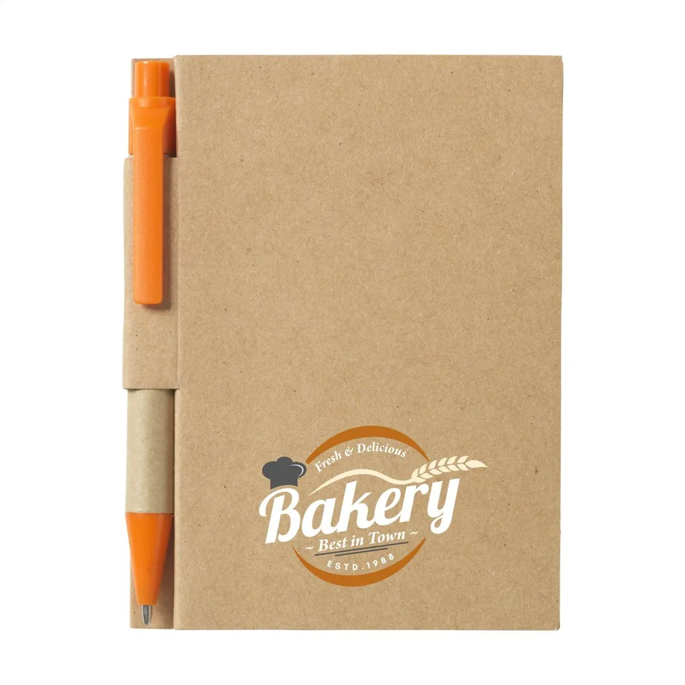 RecycleNote-S notitieboek oranje ± pms 1495 - Hidalgo-werbeartikel RecycleNote-S notitieboek, oranje (± pms 1495)