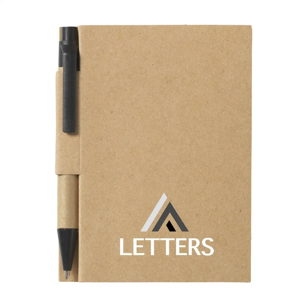 RecycleNote-S notitieboek zwart ± pms black - Hidalgo-werbeartikel RecycleNote-S notitieboek, zwart (± pms black)