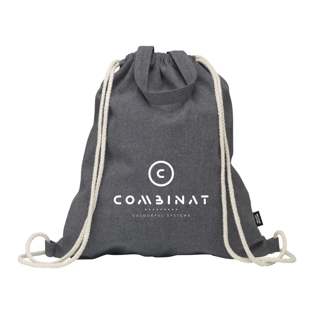 GRS Recycled Cotton PromoBag Plus 180 gm² rugzak productfoto 2 - Hidalgo-werbeartikel GRS Recycled Cotton PromoBag Plus (180 g/m²) rugzak — productfoto 2