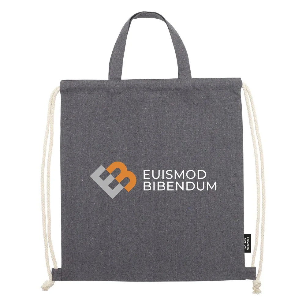 GRS Recycled Cotton PromoBag Plus 180 gm² rugzak productfoto 3 - Hidalgo-werbeartikel GRS Recycled Cotton PromoBag Plus (180 g/m²) rugzak — productfoto 3