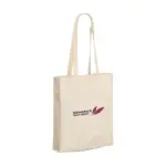 Natural Square Bag (165 g/m²) katoenen tas — productfoto 3
