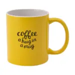 Kitty Mug Colour 350 ml mok, geel (± pms 7406)