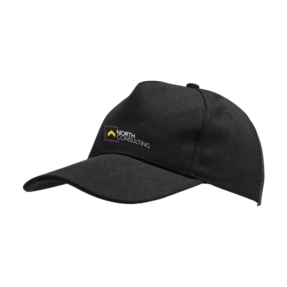 Hamar Cap Recycled Cotton pet zwart - Hidalgo-werbeartikel Hamar Cap Recycled Cotton pet, zwart