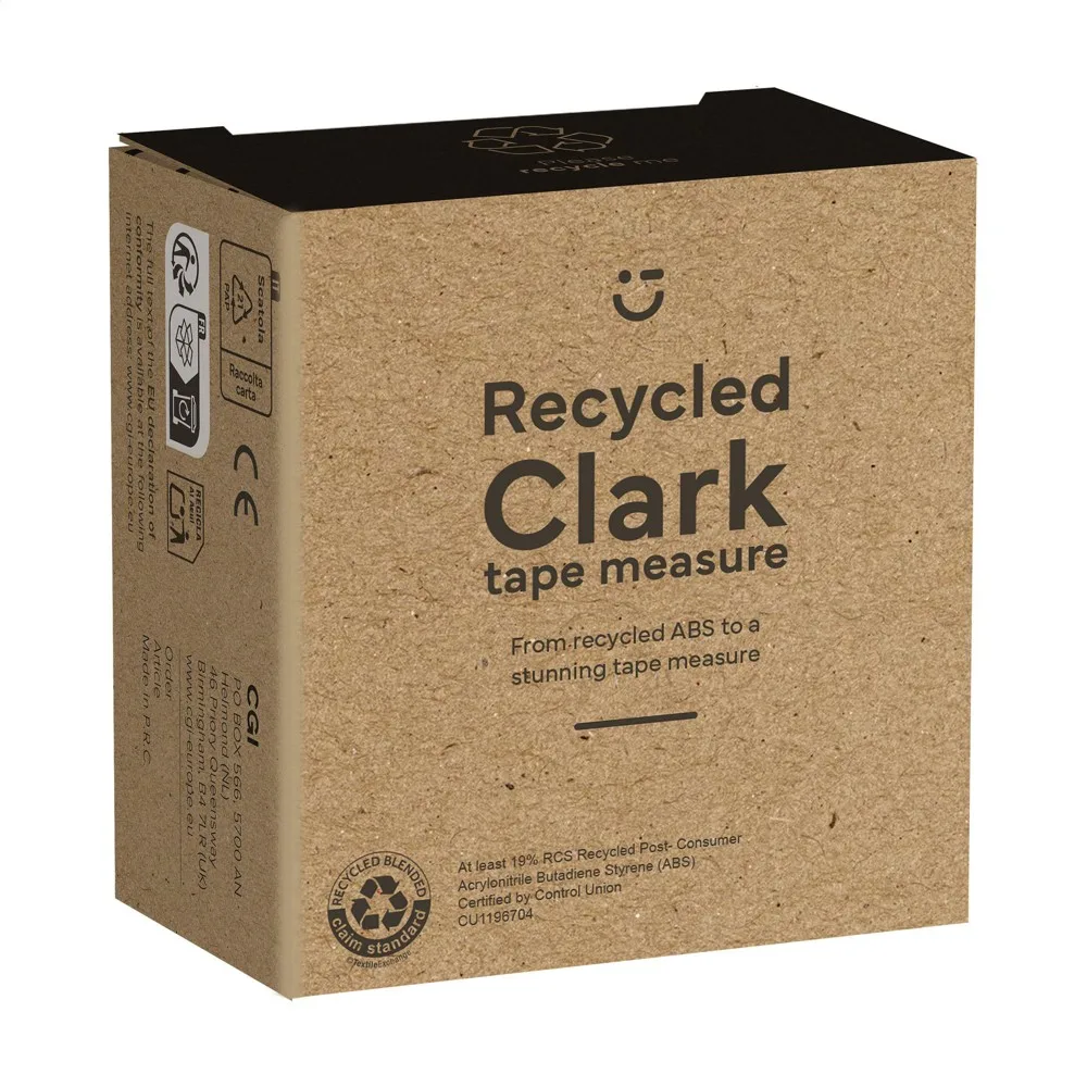 Clark RCS Recycled 3 meter rolmaat productfoto 6 - Hidalgo-werbeartikel Clark RCS Recycled 3 meter rolmaat — productfoto 6