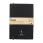 Bamboo Journal Naked Spine Notebook Black A5 notitieboek — productfoto 3