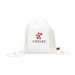 PromoColour GRS Recycled Cotton Backpack 150 gm² wit - Hidalgo-werbeartikel PromoColour GRS Recycled Cotton Backpack (150 g/m²), wit
