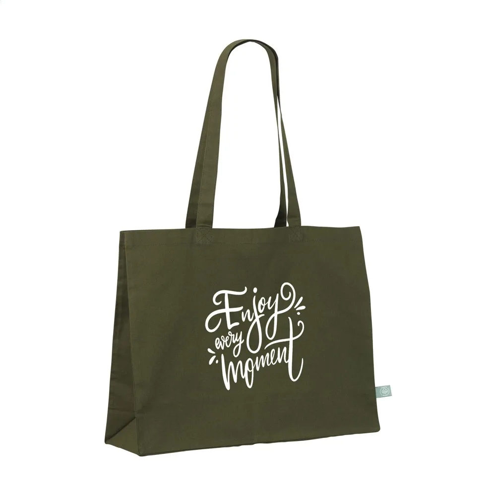 ECO Shopper Organic Cotton 180 gm² tas olijfgroen ± pms 5743c - Hidalgo-werbeartikel ECO Shopper Organic Cotton (180 g/m²) tas, olijfgroen (± pms 5743c)