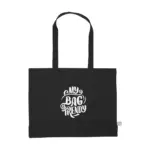 Printed Organic Cotton Tote Bag Sturdy Eco Shopper 19L — product photo 11