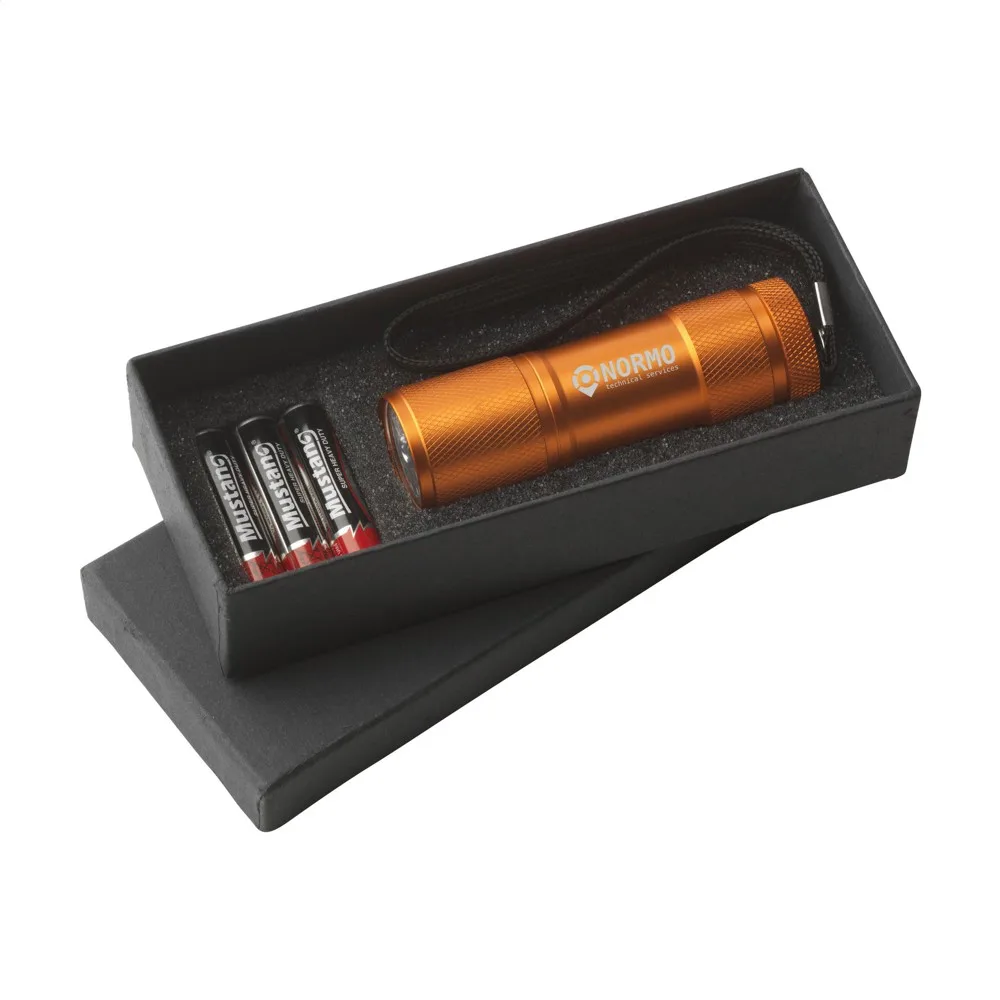 StarLED zaklamp oranje ± pms 021 - Hidalgo-werbeartikel StarLED zaklamp, oranje (± pms 021)