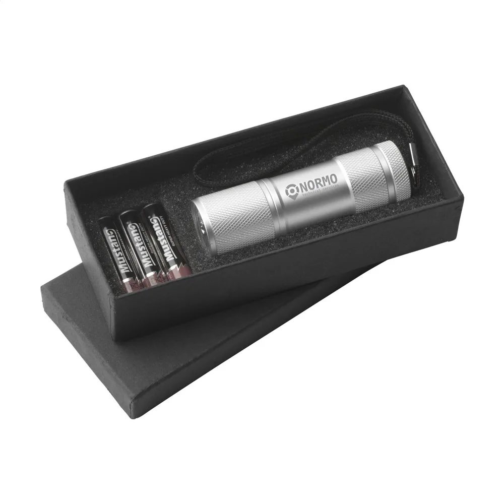 StarLED zaklamp zilver - Hidalgo-werbeartikel StarLED zaklamp, zilver