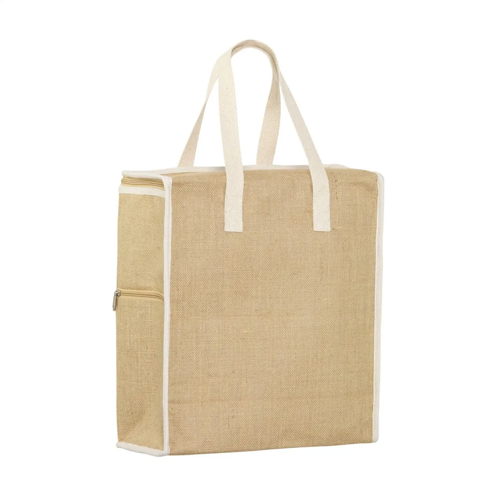 Kühltasche Mumbai XL bedrucken Jute isoliert 24 Liter — Produktfoto 3