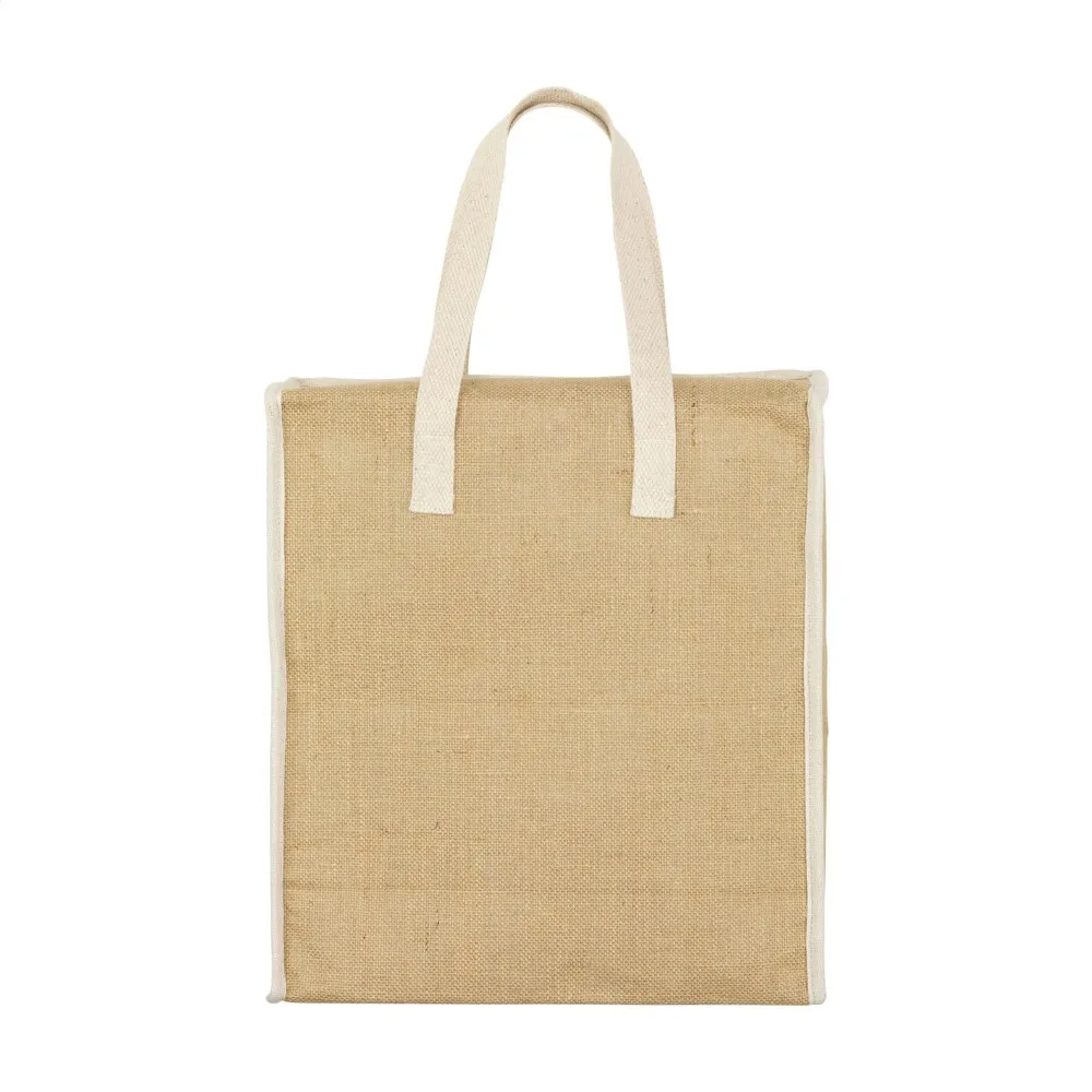 Kühltasche Mumbai XL bedrucken Jute isoliert 24 Liter — Produktfoto 5