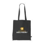 Colour Square Bag GRS Recycled Cotton (150 g/m²) tas, zwart