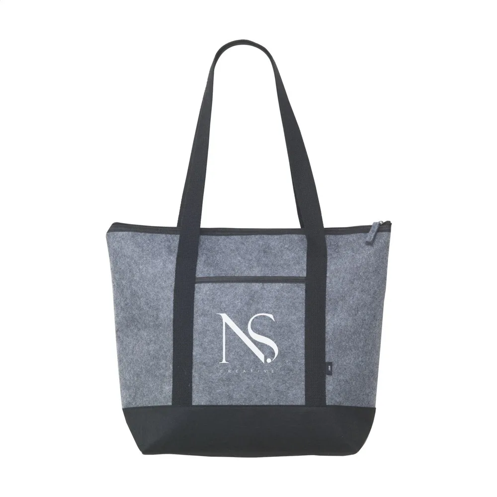 Kühltasche Feltro CoolShopper bedrucken GRS RPET Filz 20L — Produktfoto 3