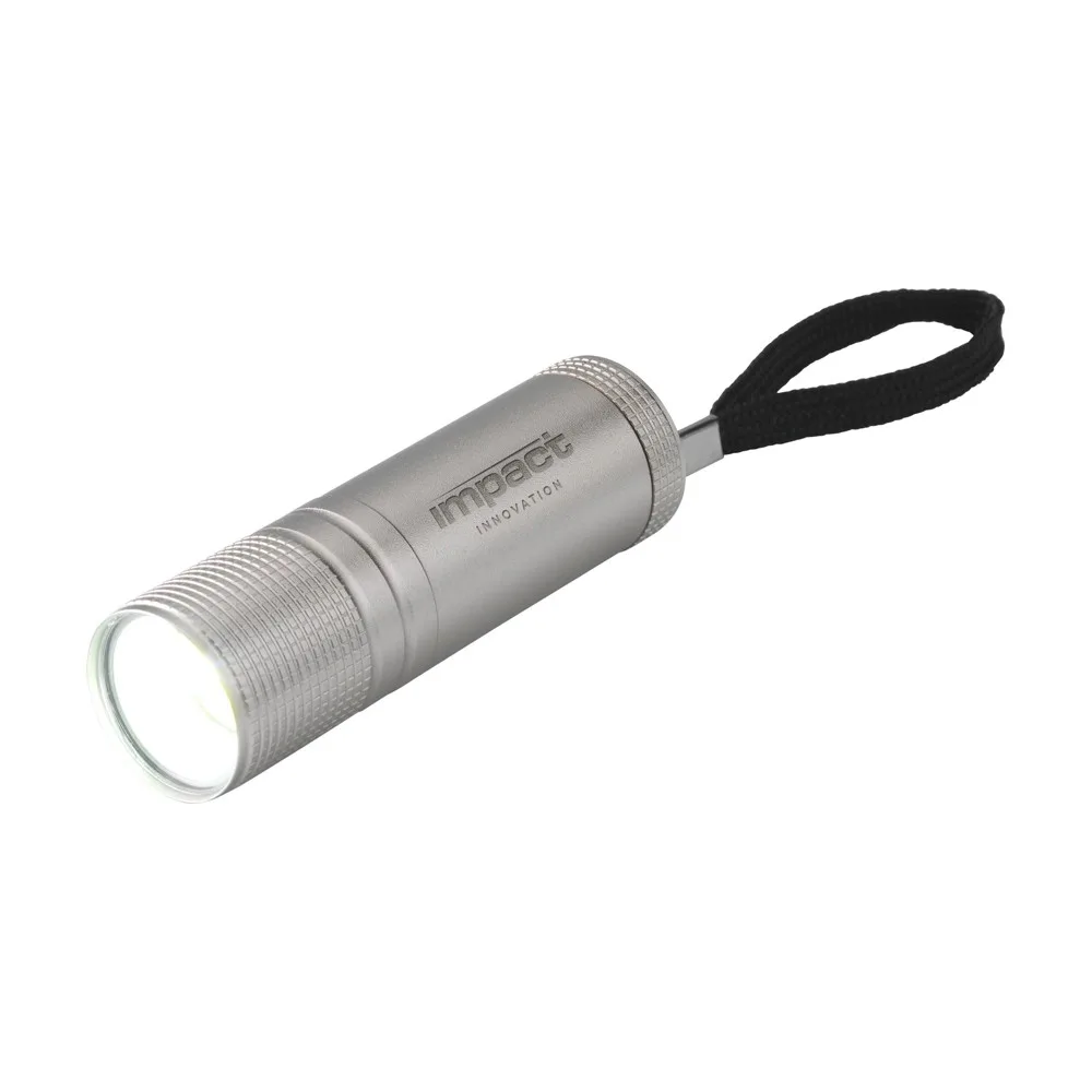 StarLED COB zaklamp titanium ± pms 10370c - Hidalgo-werbeartikel StarLED COB zaklamp, titanium (± pms 10370c)