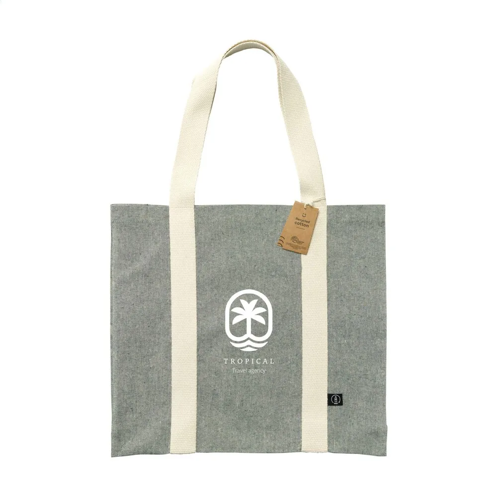 Line GRS Recycled Shopper Bag 210 gm² productfoto 6 - Hidalgo-werbeartikel Line GRS Recycled Shopper Bag (210 g/m²) — productfoto 6