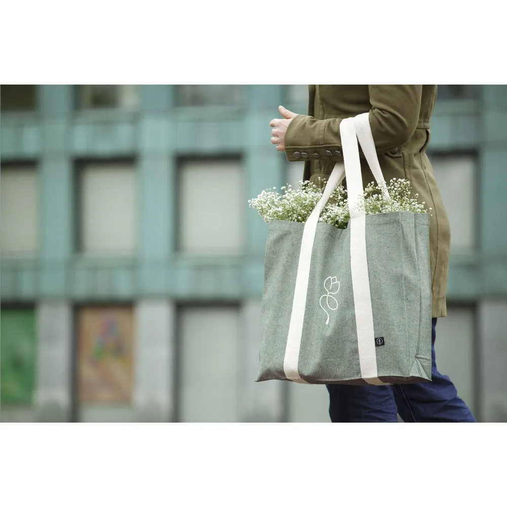 Line GRS Recycled Shopper Bag 210 gm² productfoto 8 - Hidalgo-werbeartikel Line GRS Recycled Shopper Bag (210 g/m²) — productfoto 8