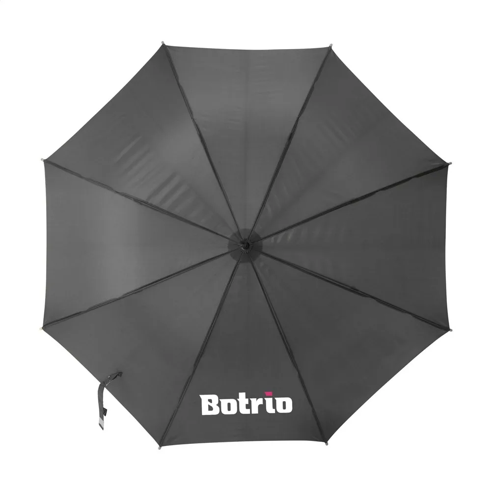 Regenschirm bedrucken Everest RCS RPET sturmfest Holz 23 — Produktfoto 17
