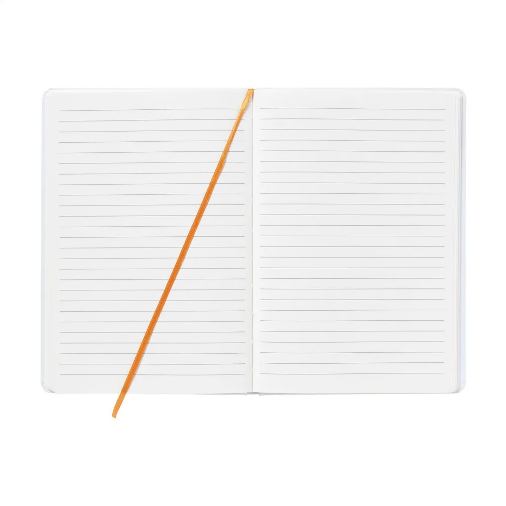 Notizbuch bedrucken WhiteNote liniert FSC Hardcover A5 — Produktfoto 4