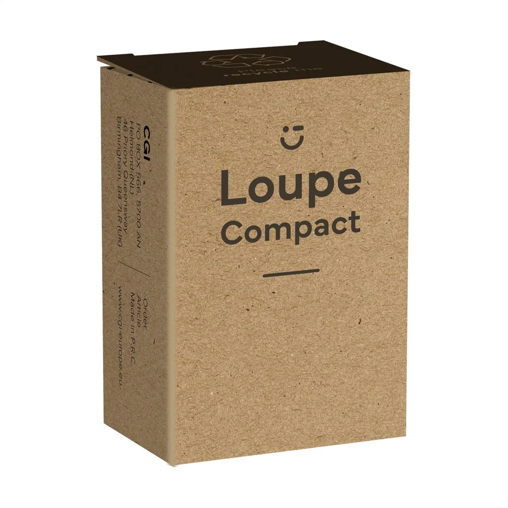Lupe Compact bedrucken 30x Vergrößerung LED Licht Schwarz — Produktfoto 7