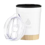 Kobe Bamboo RCS Recycled Steel 350 ml koffiebeker productfoto 2 - Hidalgo-werbeartikel Kobe Bamboo RCS Recycled Steel 350 ml koffiebeker — productfoto 2