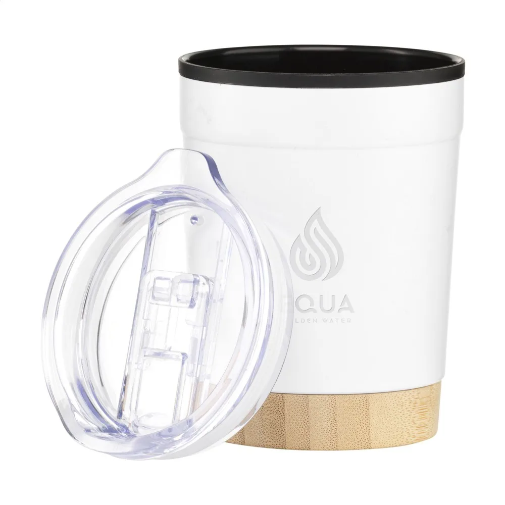 Kobe Bamboo RCS Recycled Steel 350 ml koffiebeker productfoto 2 - Hidalgo-werbeartikel Kobe Bamboo RCS Recycled Steel 350 ml koffiebeker — productfoto 2