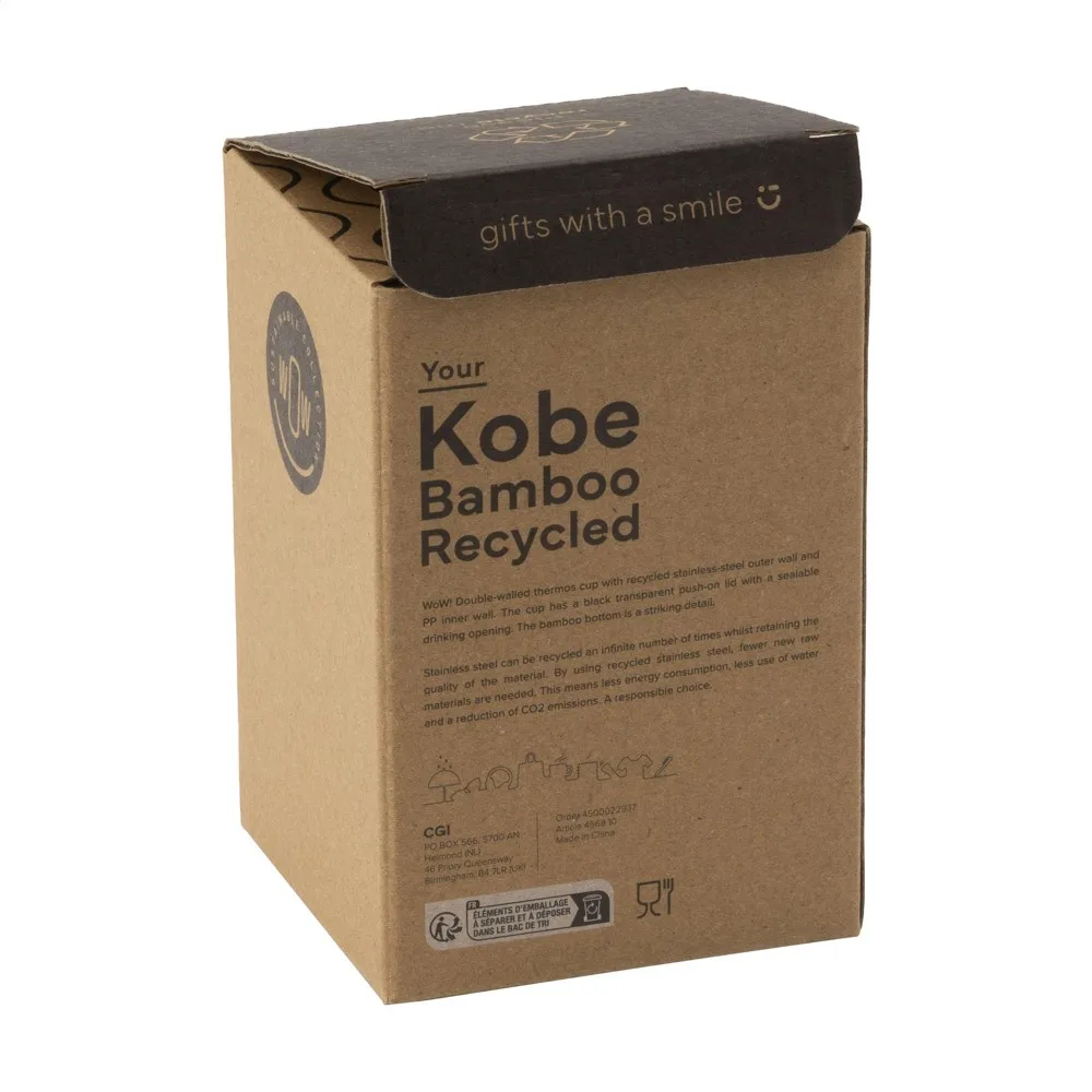 Kobe Bamboo RCS Recycled Steel 350 ml koffiebeker productfoto 6 - Hidalgo-werbeartikel Kobe Bamboo RCS Recycled Steel 350 ml koffiebeker — productfoto 6