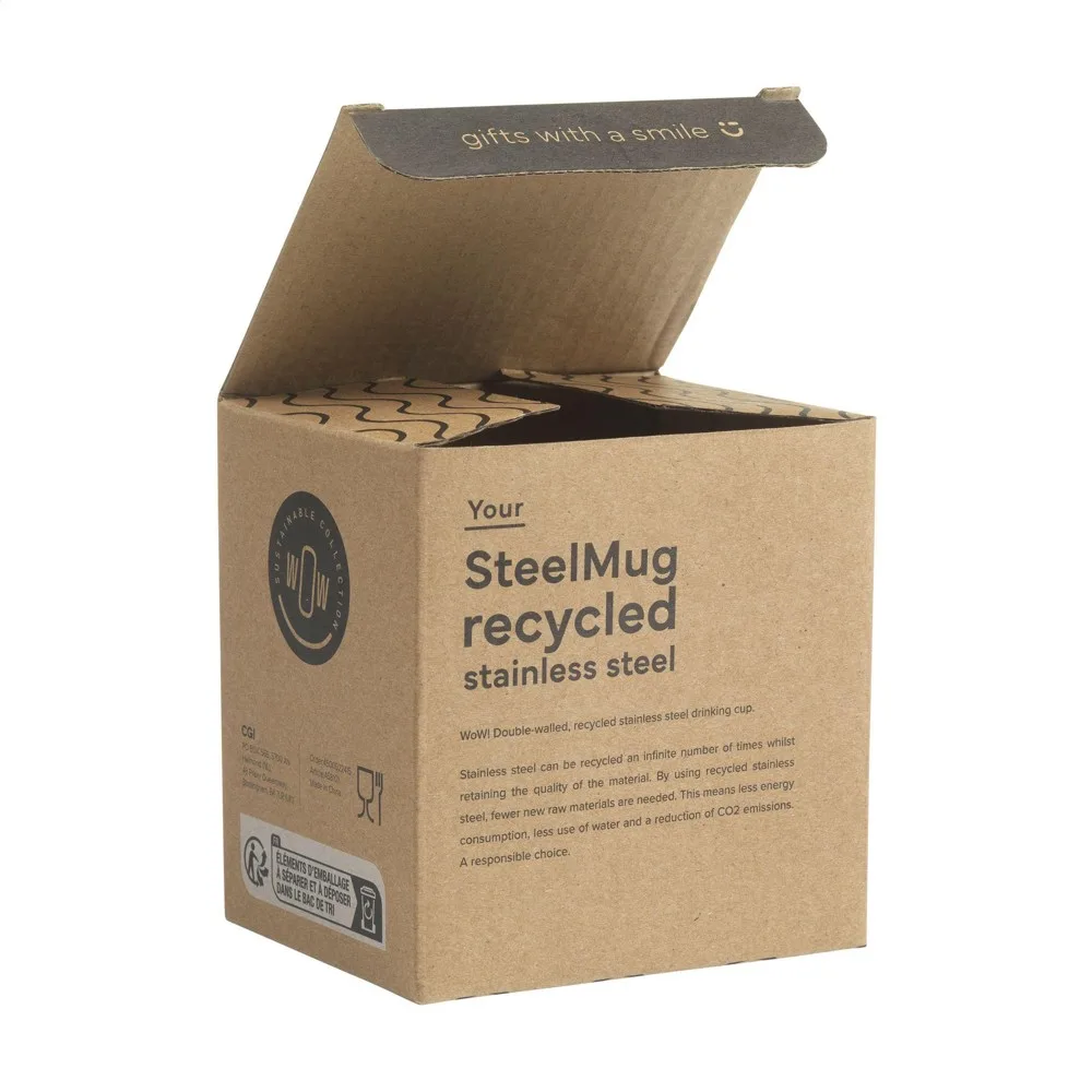 SteelMug RCS Recycled Steel 220 ml productfoto 4 - Hidalgo-werbeartikel SteelMug RCS Recycled Steel 220 ml — productfoto 4