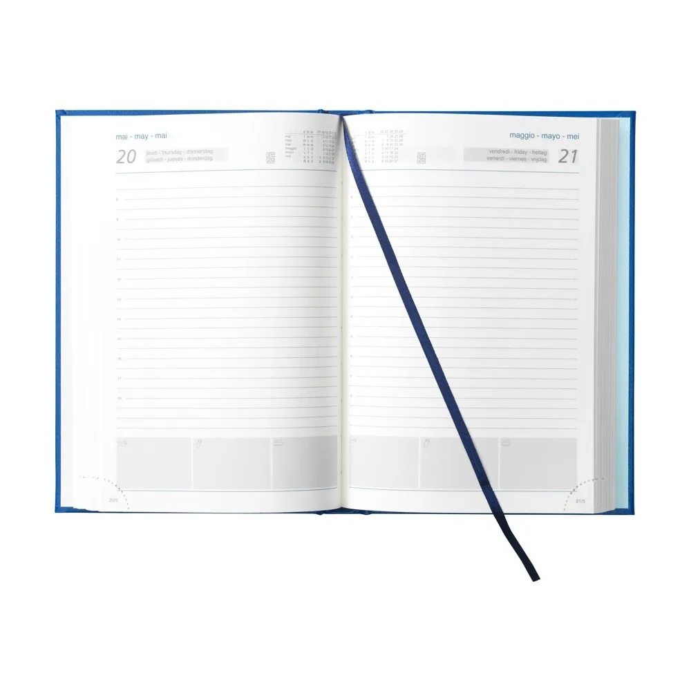 Printable Desk Diary, 6 Languages, Balacron Cover — product photo 6