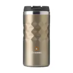 Geometric Mug RCS Recycled Steel 280 ml thermosbeker, beige (± pms pms - warm grey 1c)