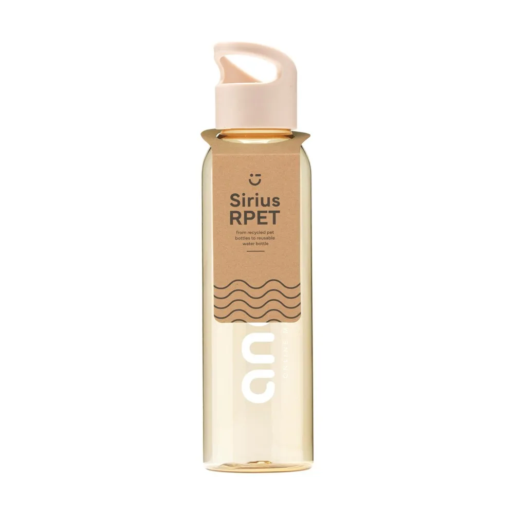 Sirius RCS RPET 650 ml beige ± pms 2310c - Bidons & Shakers Sirius RCS RPET 650 ml, beige (± pms 2310c)