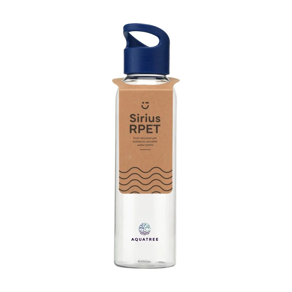 Sirius RCS RPET 650 ml transparant blauw ± pms 2748c - Bidons & Shakers Sirius RCS RPET 650 ml, transparant blauw (± pms 2748c)