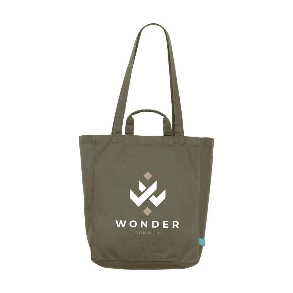 Organic Cotton Canvas Tote Bag Colour (280 g/m²) tas — productfoto 2