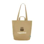 Organic Cotton Canvas Tote Bag Colour (280 g/m²) tas, bruin (± pms 466c)