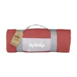 RPET Fleecedecke bedrucken SuperSoft Tragegriff 150x120 — Produktfoto 3