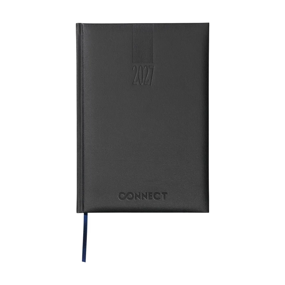 Eurodirect Balacron agenda 4-talig, zwart (± pms black)